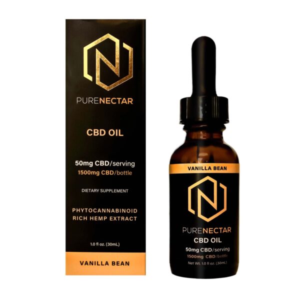 CBD oil 1500mg vanilla flavor – soothing, THC-free hemp extract for emotional and physical balance