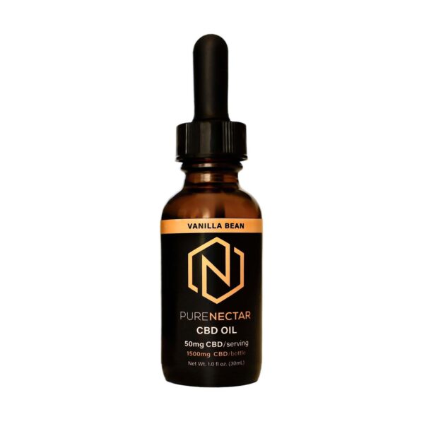 CBD oil 1500mg vanilla flavor – soothing, THC-free hemp extract for emotional and physical balance